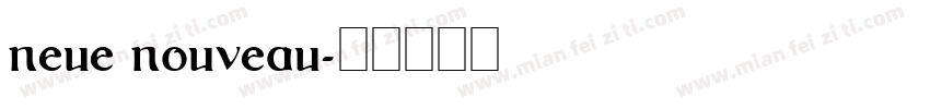 neue nouveau字体转换